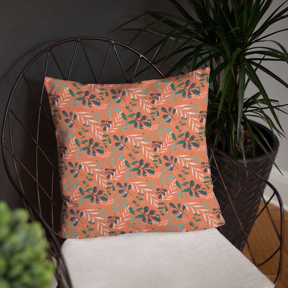Basic Pillow, Leaves orange