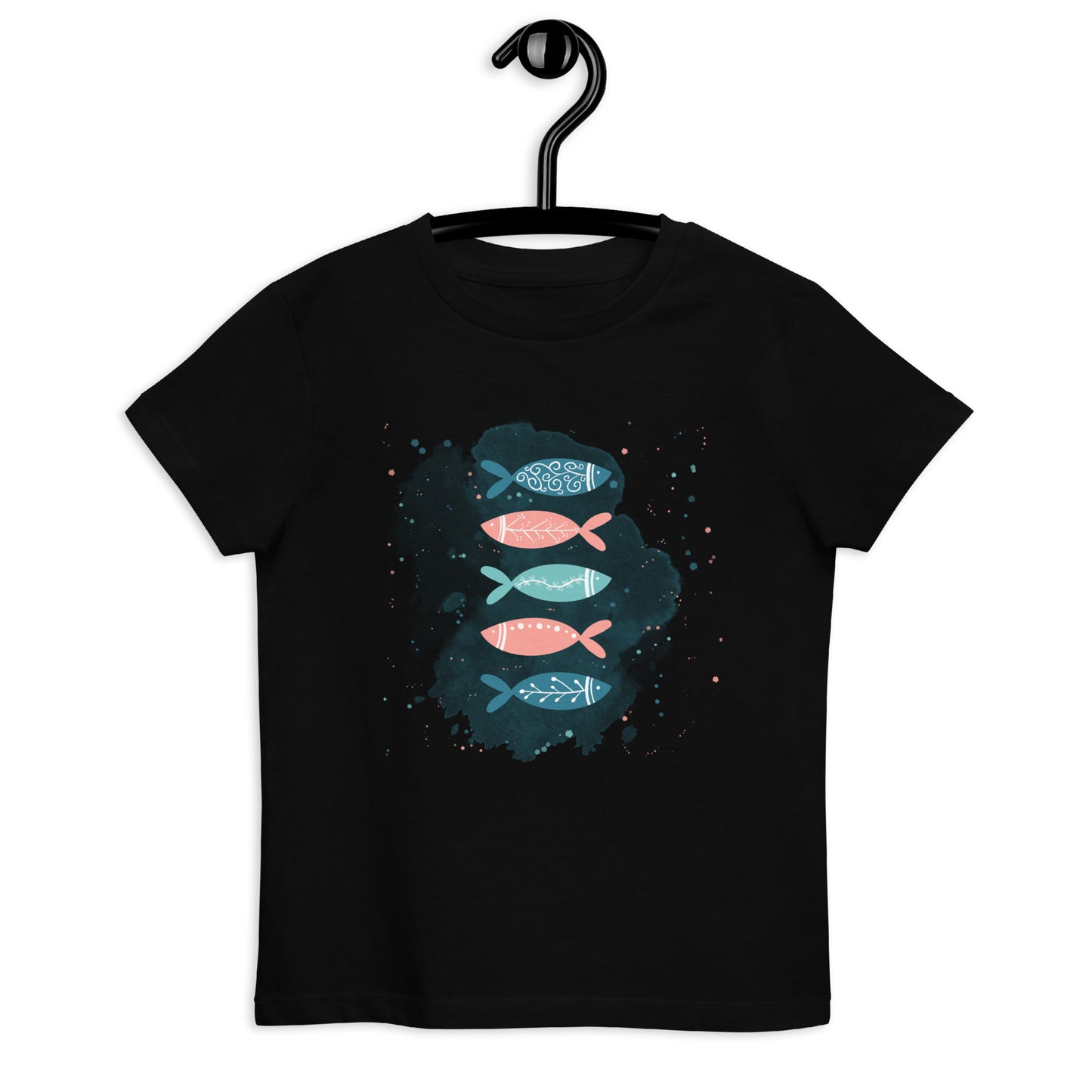 Organic cotton kids t-shirt, Colorful fish