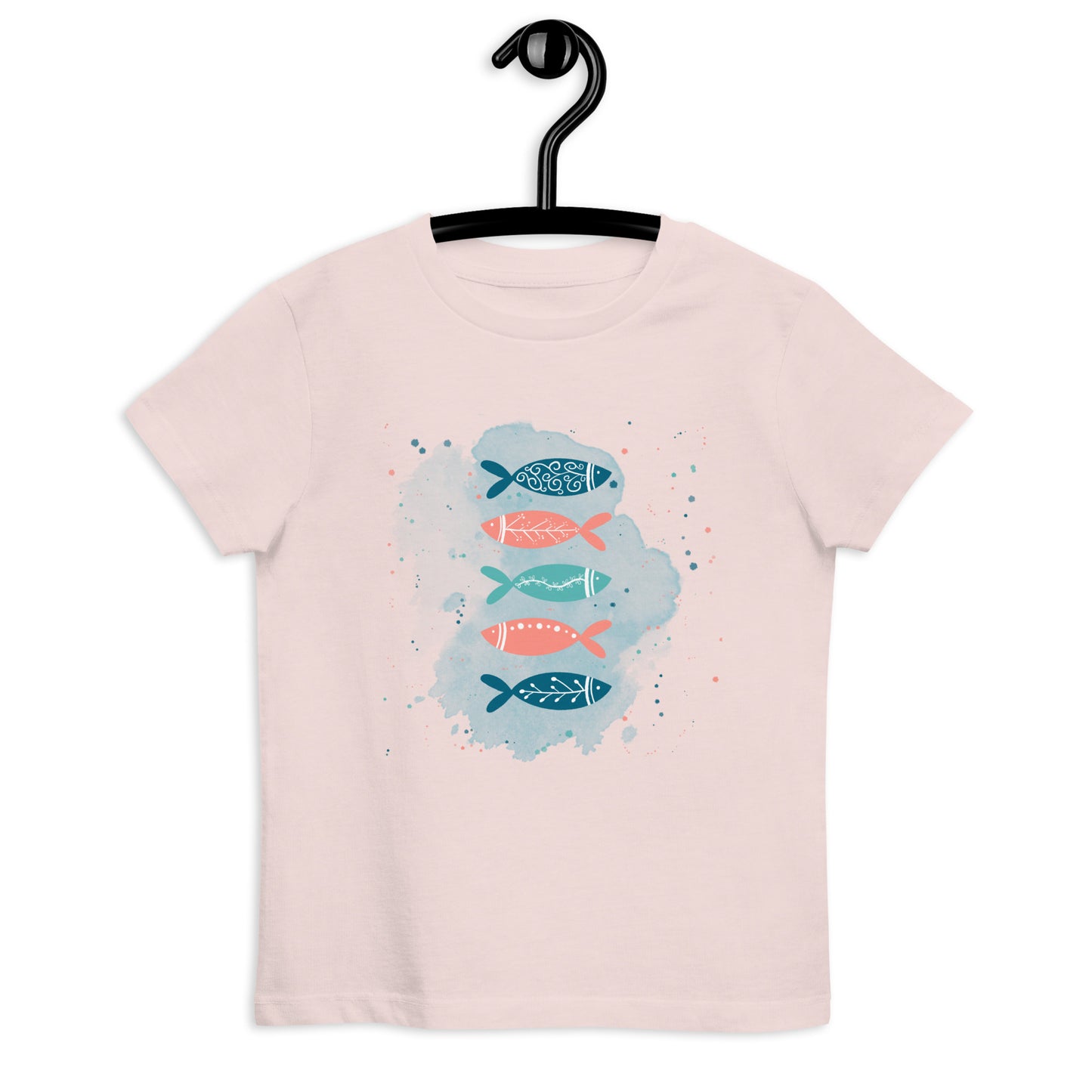 Organic cotton kids t-shirt, Colorful fish
