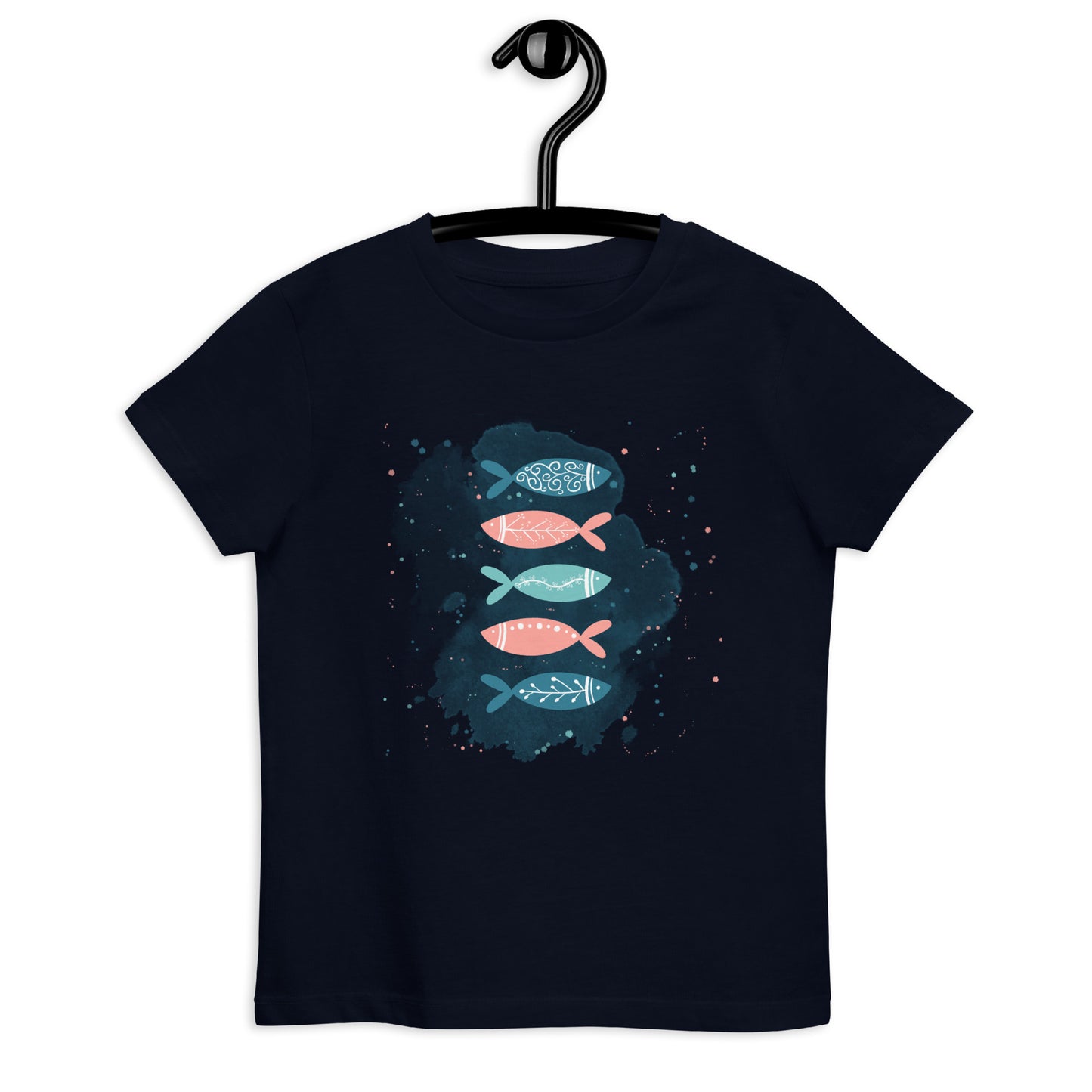 Organic cotton kids t-shirt, Colorful fish