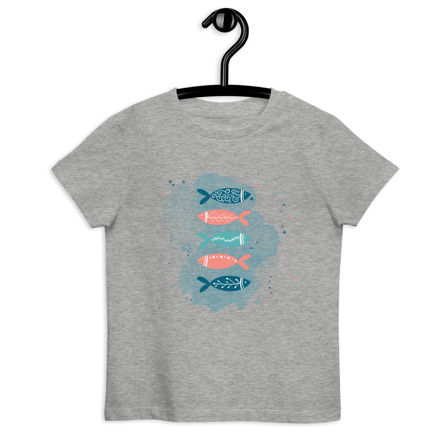 Organic cotton kids t-shirt, Colorful fish