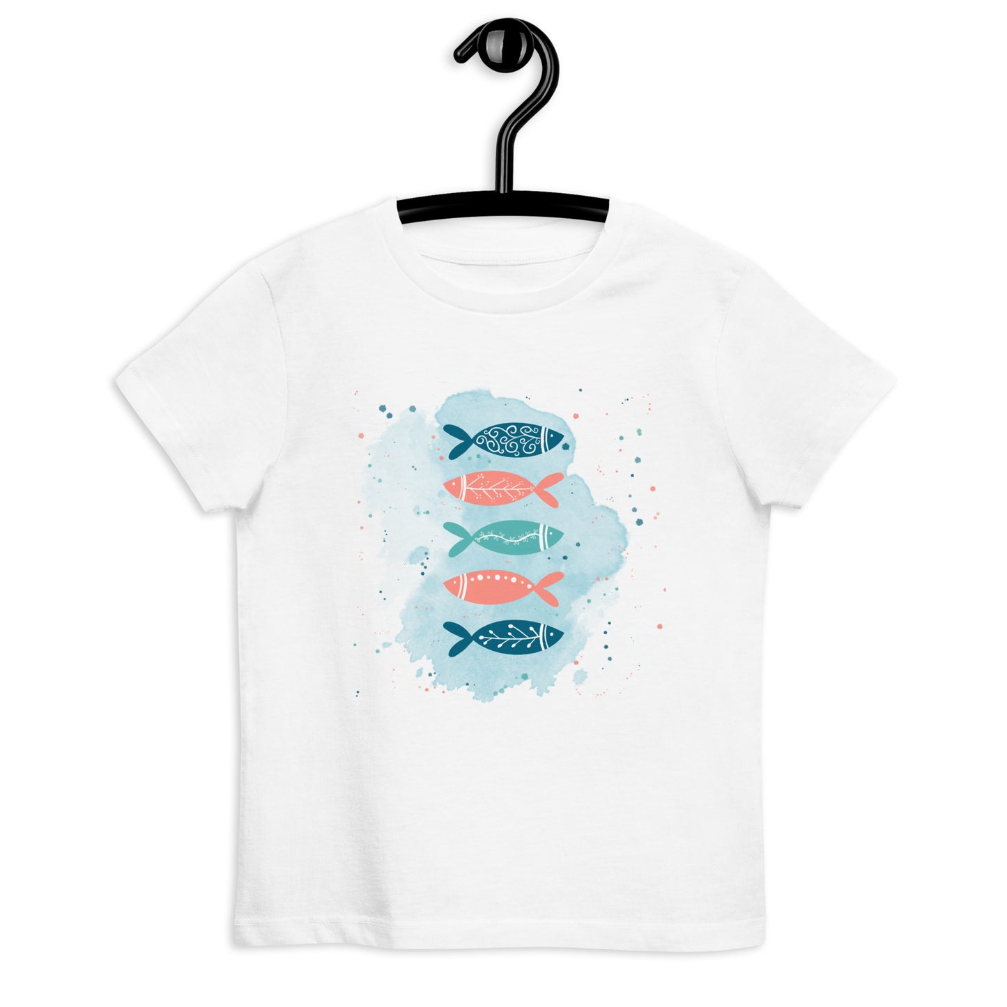 Organic cotton kids t-shirt, Colorful fish