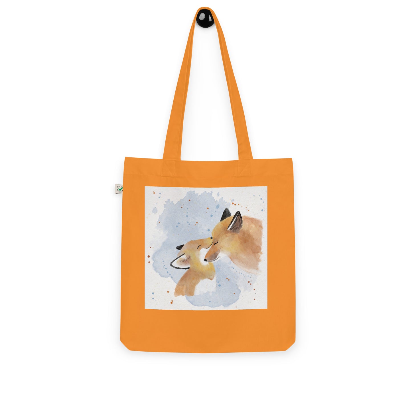 Organic fashion tote bag Foxes