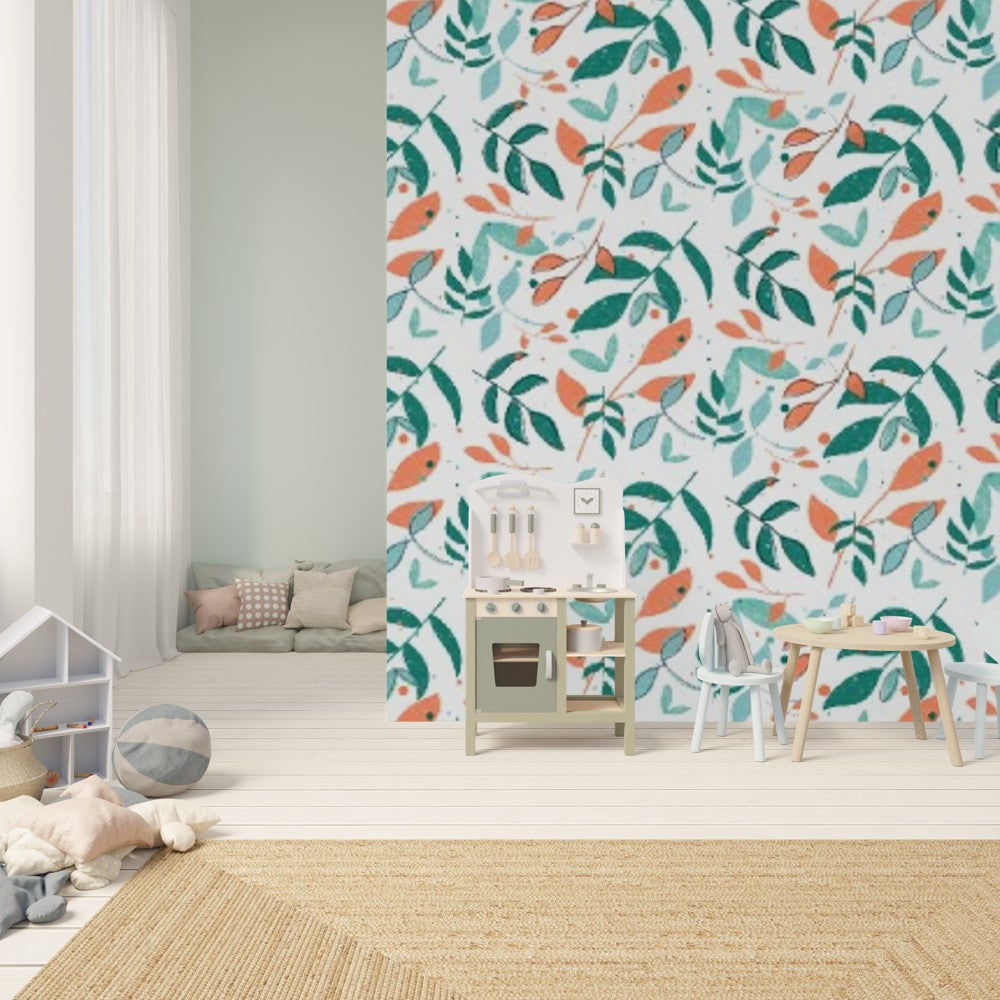 Wallpaper, Leaves white
