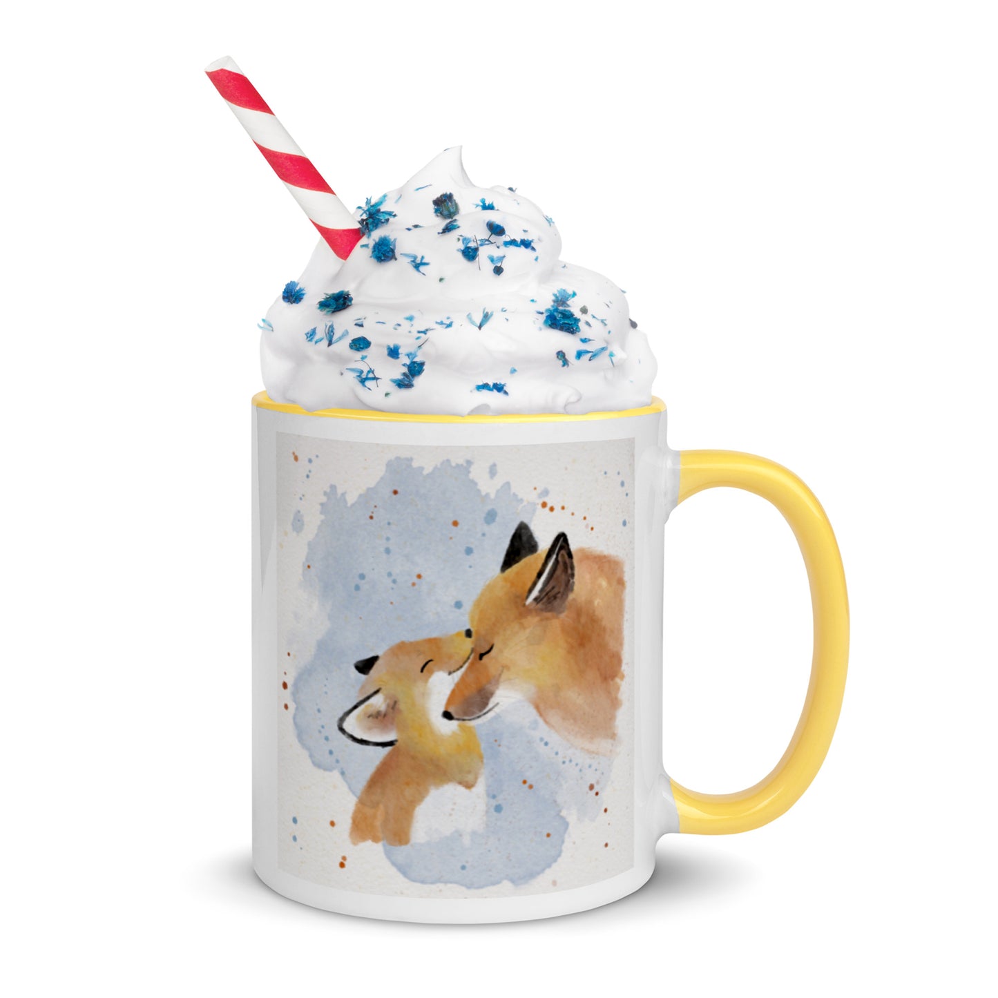 Mug with Color Inside Foxes