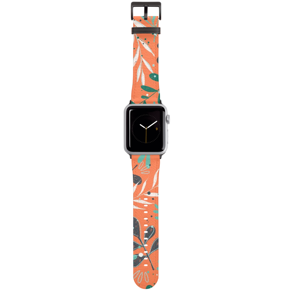 Watch Straps, Leaves orange