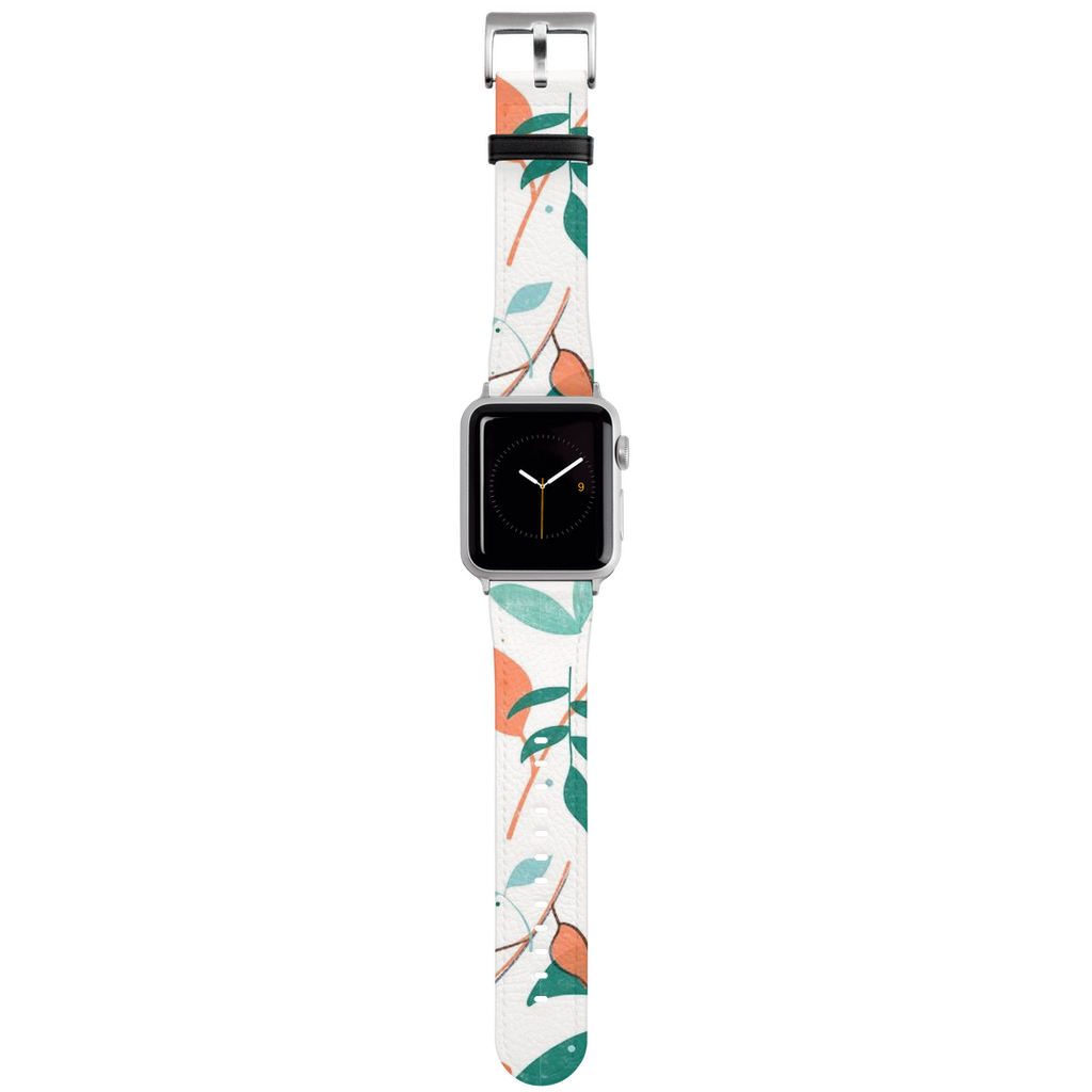 Watch Straps, Leaves white