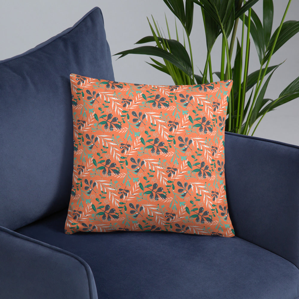 Basic Pillow, Leaves orange