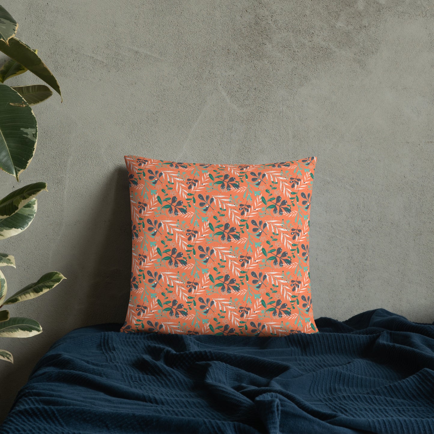 Basic Pillow, Leaves orange