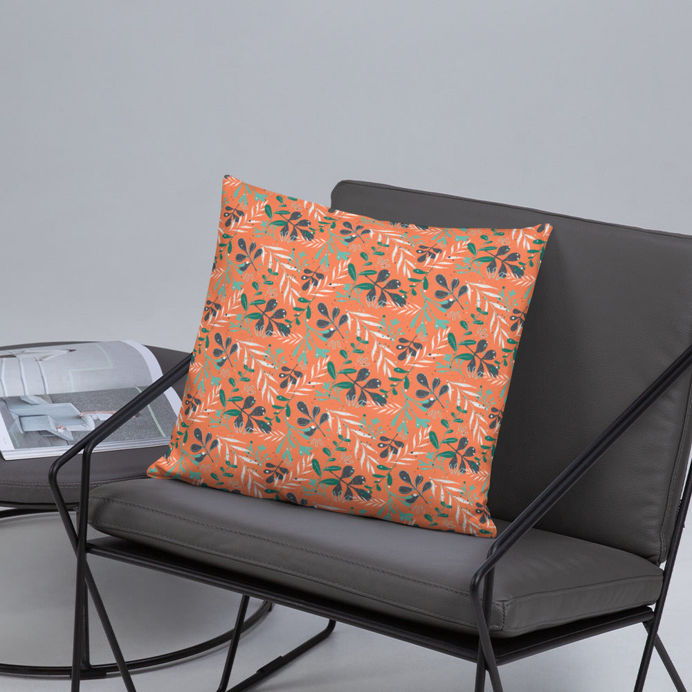 Basic Pillow, Leaves orange