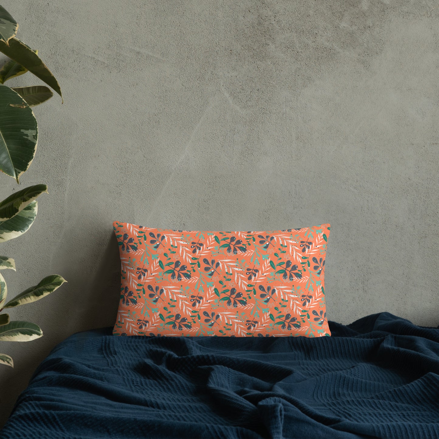 Basic Pillow, Leaves orange