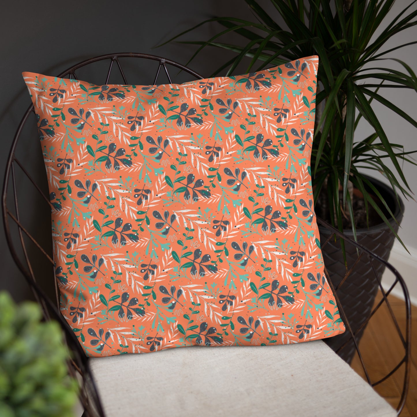 Basic Pillow, Leaves orange