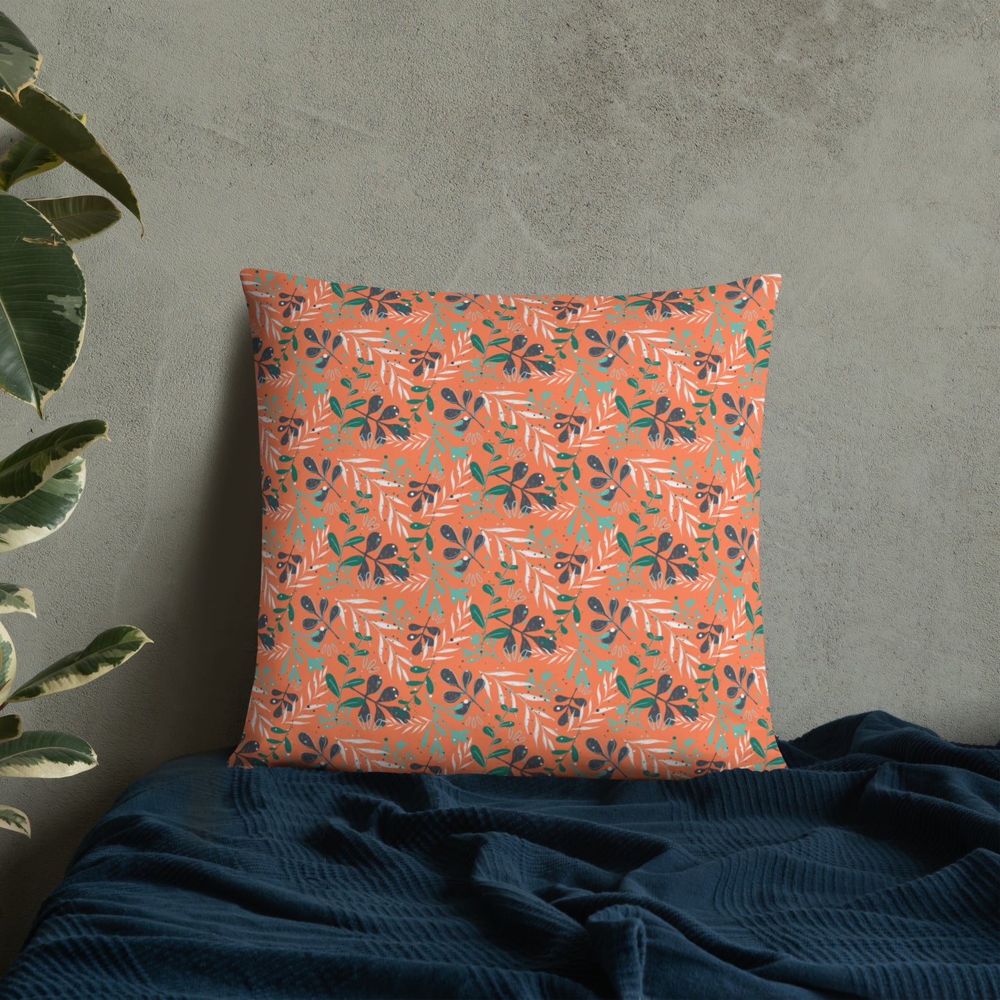 Basic Pillow, Leaves orange