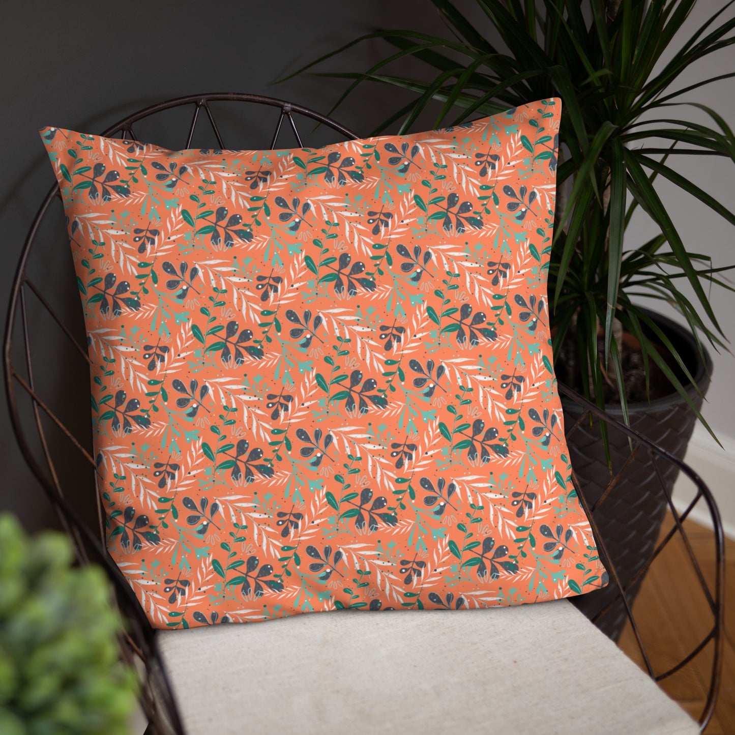 Basic Pillow, Leaves orange