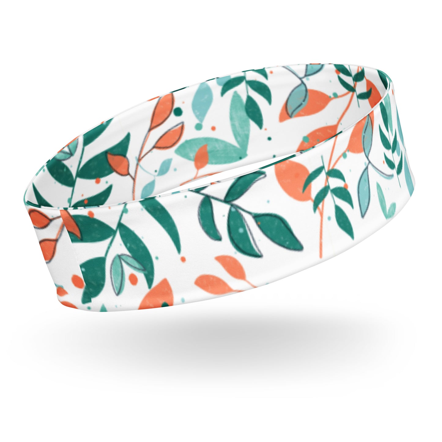 Headband, Leaves white