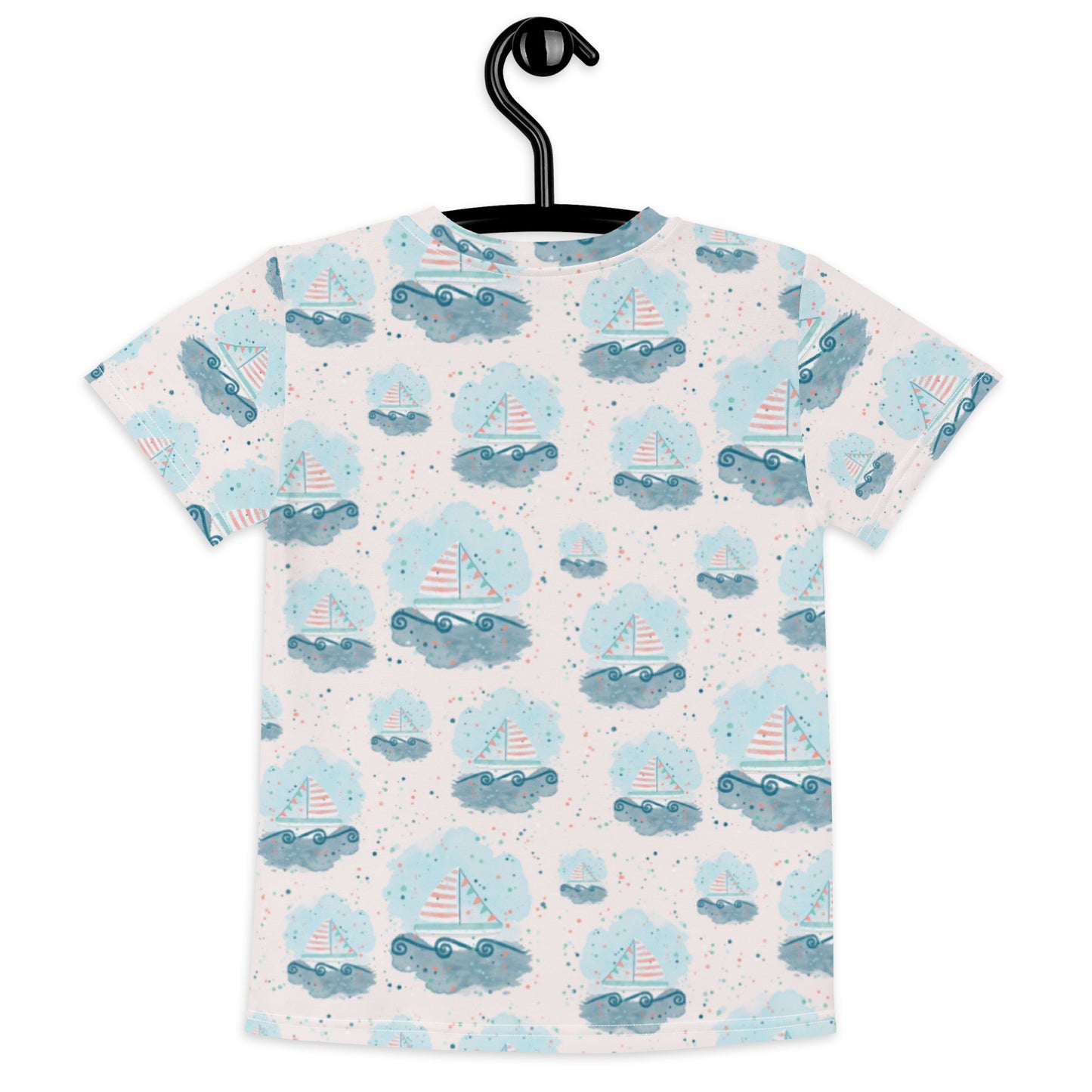 Kids crew neck t-shirt, Sail boats