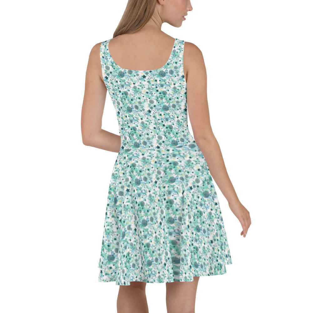 Skater Dress, Little blue florals