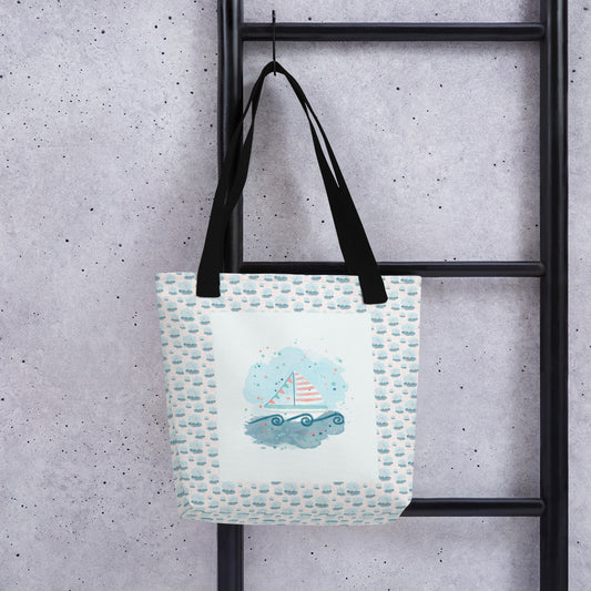 Tote bag, Sail boat