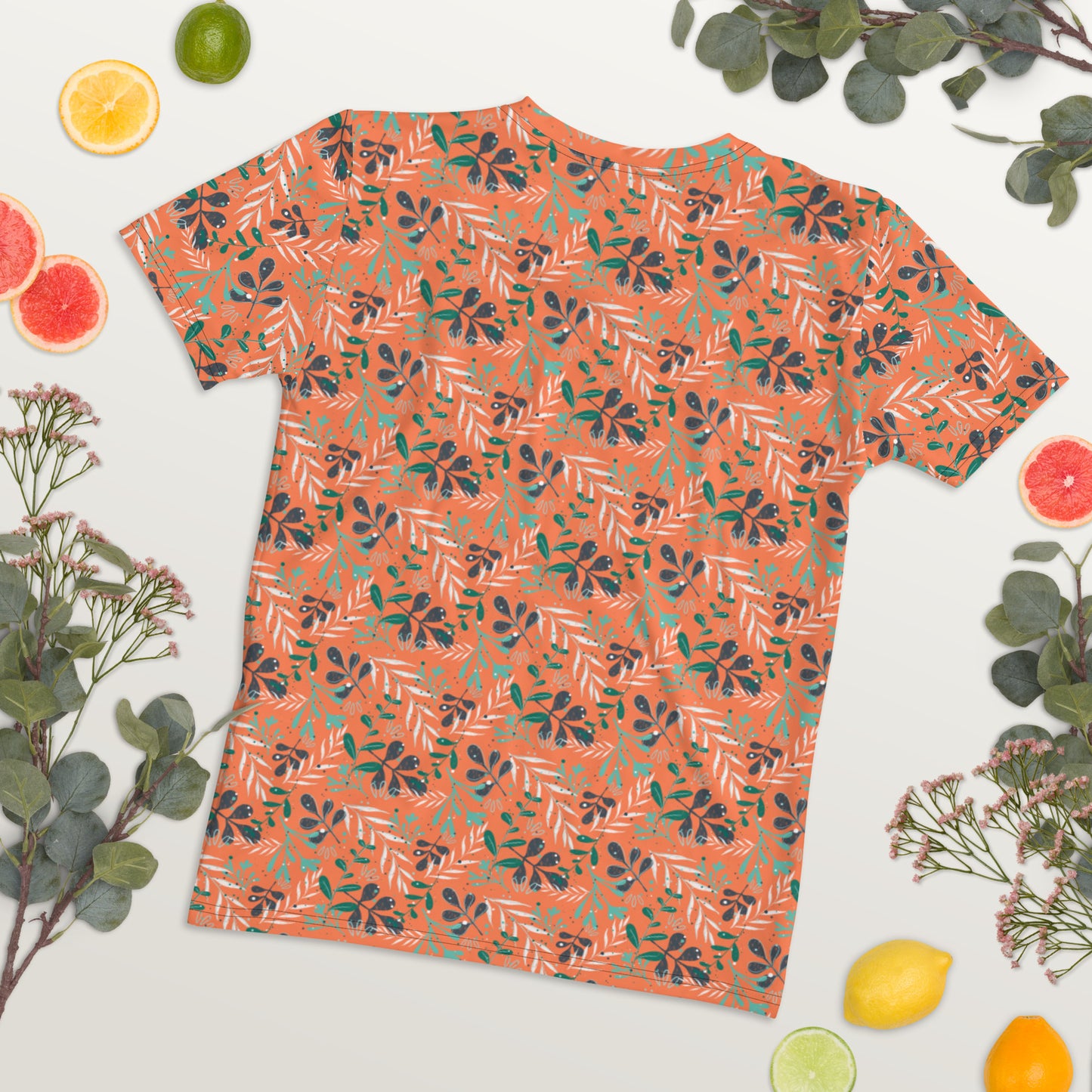 Women's T-shirt, Leaves orange