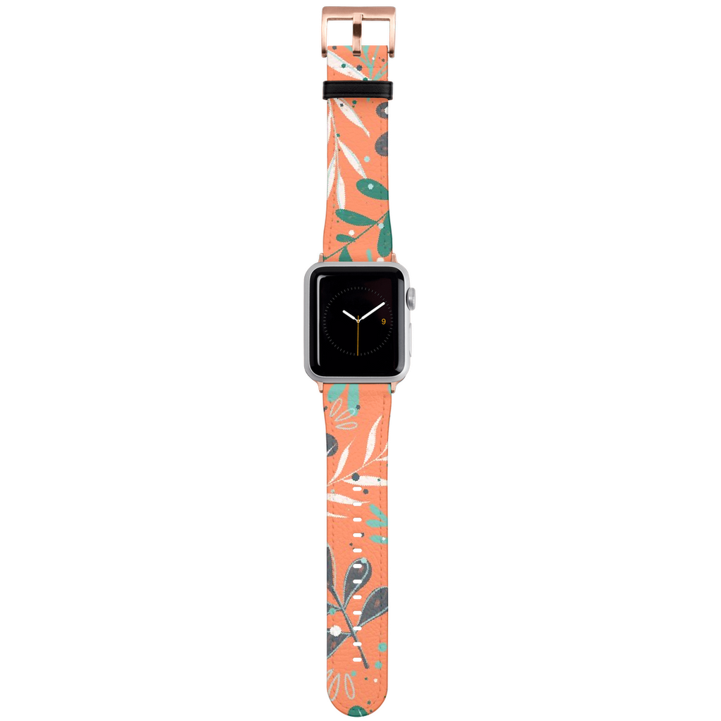 Watch Straps, Leaves orange