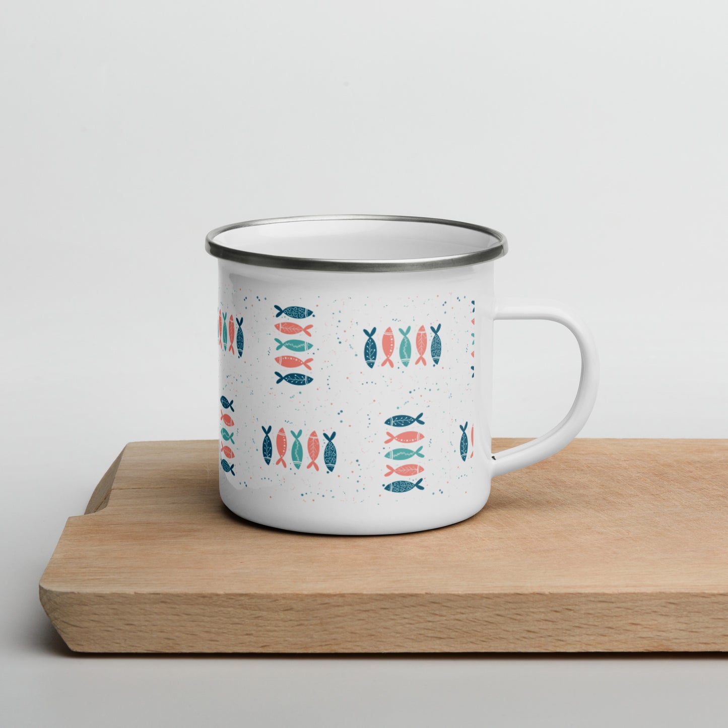 Enamel Mug, Colorful fish