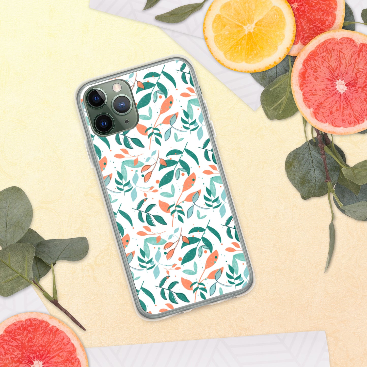 iPhone Case, Leaves white