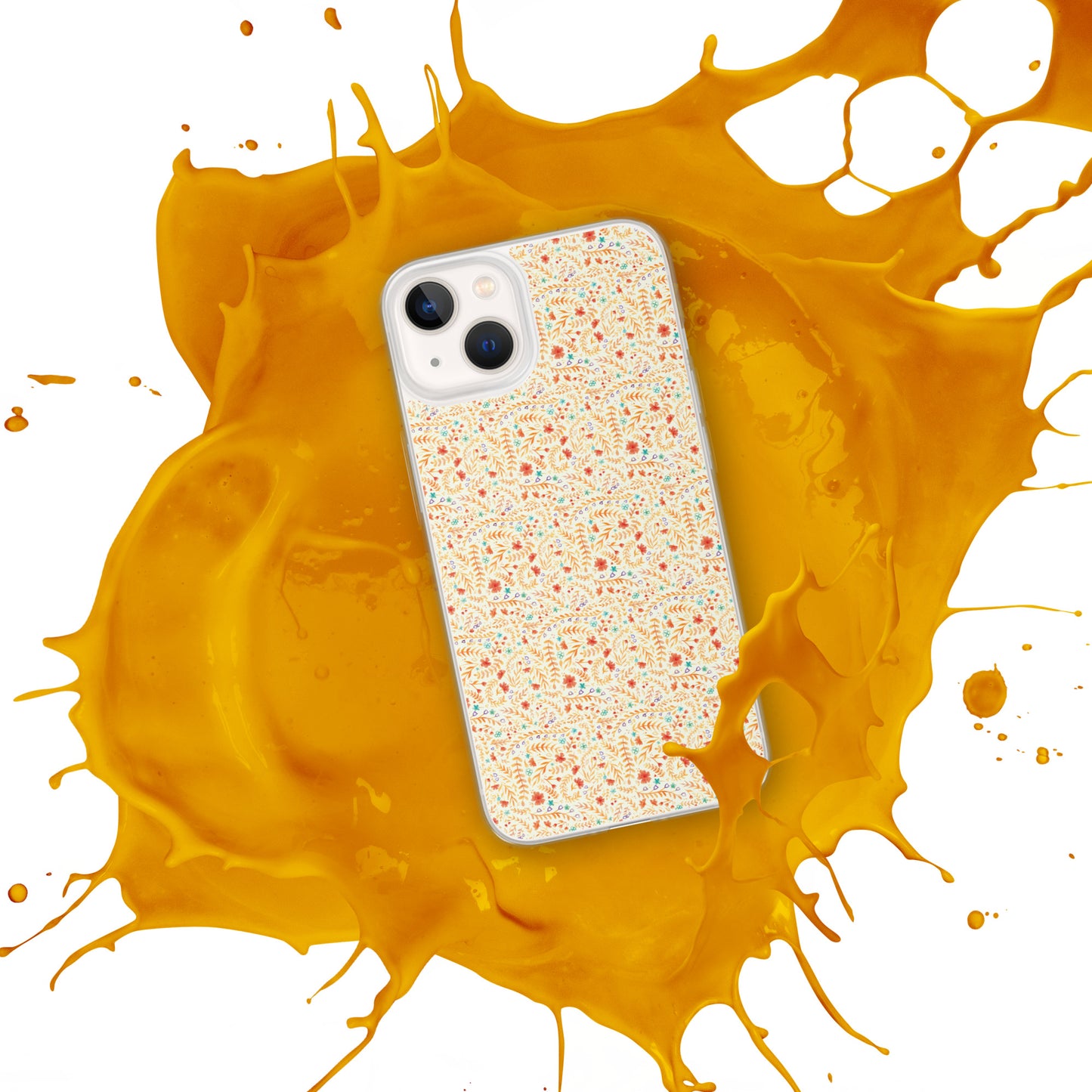 iPhone Case, little yellow flowers pattern