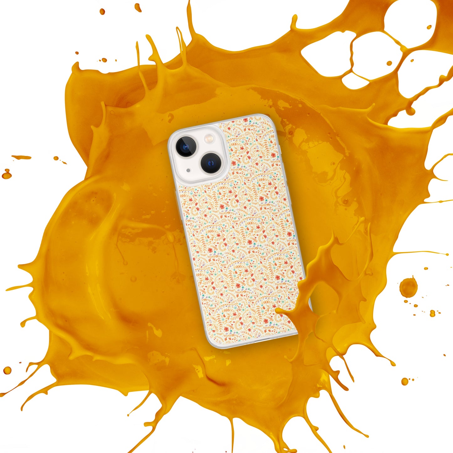 iPhone Case, little yellow flowers pattern