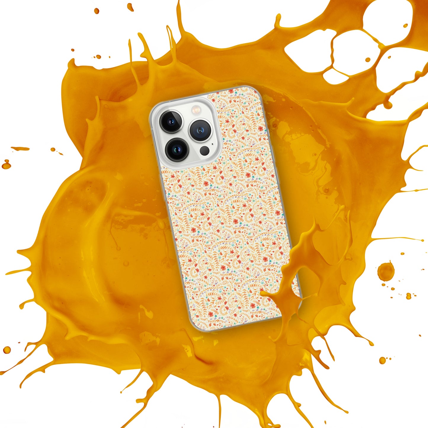 iPhone Case, little yellow flowers pattern