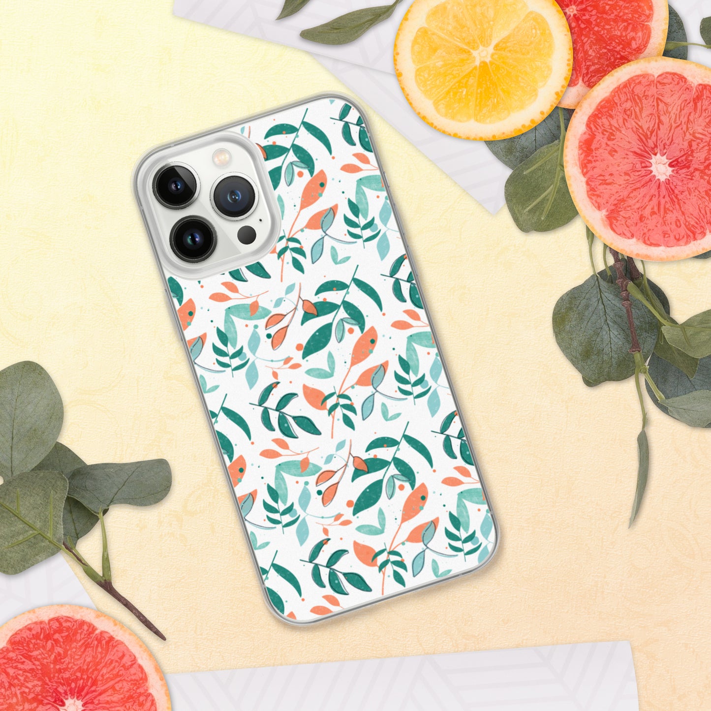 iPhone Case, Leaves white