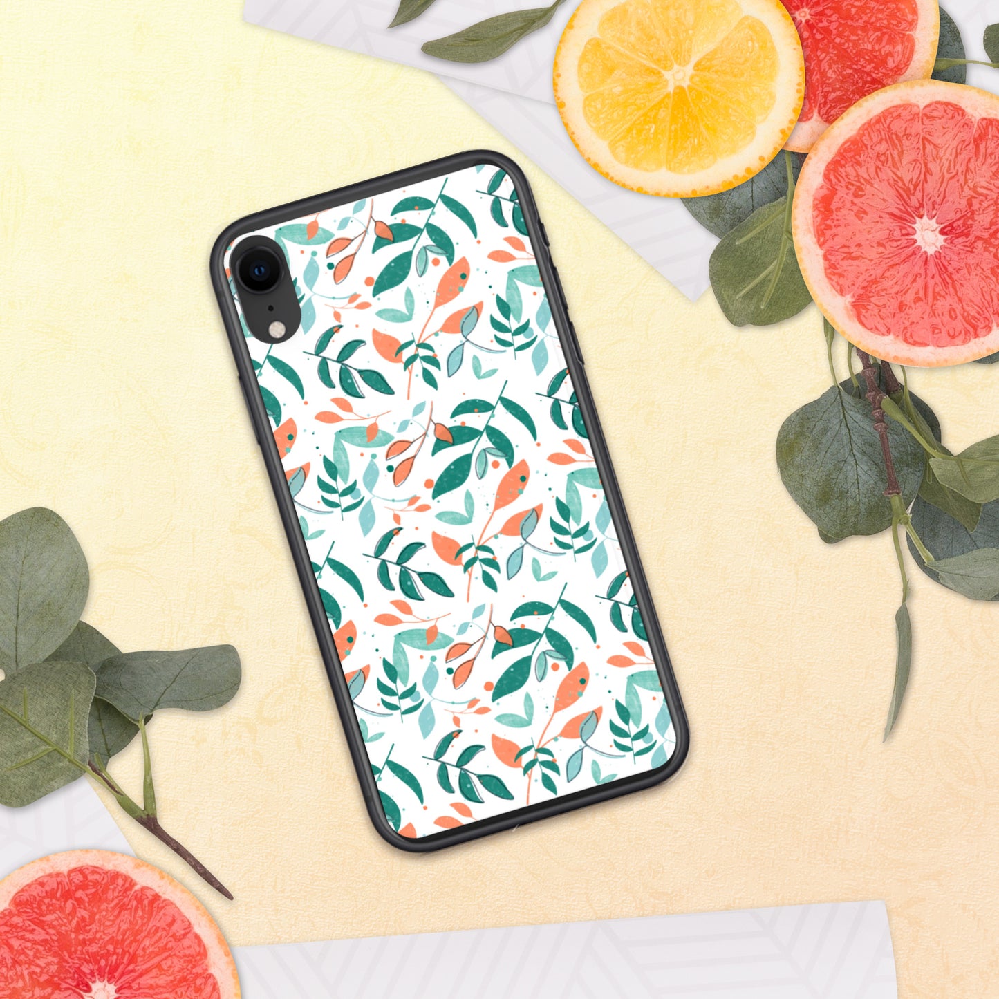 iPhone Case, Leaves white