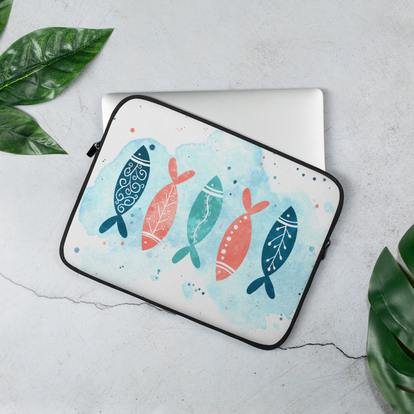 Laptop Sleeve, Colorful fish