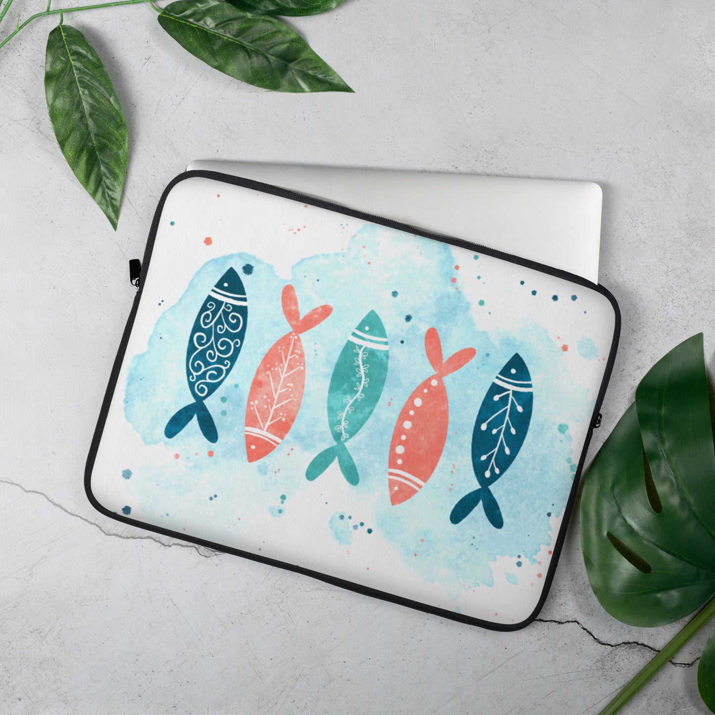 Laptop Sleeve, Colorful fish