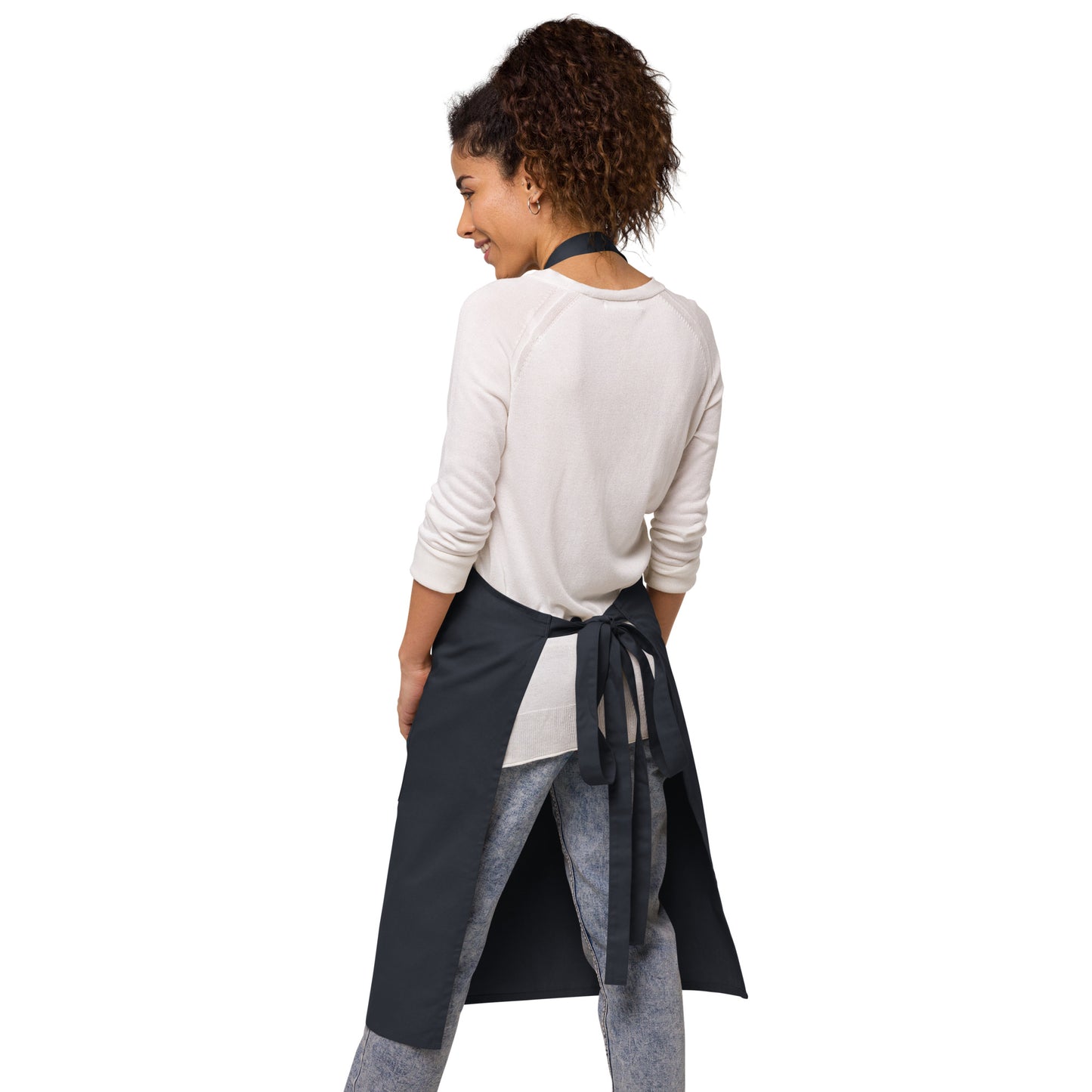 Organic cotton apron, Colorful fish