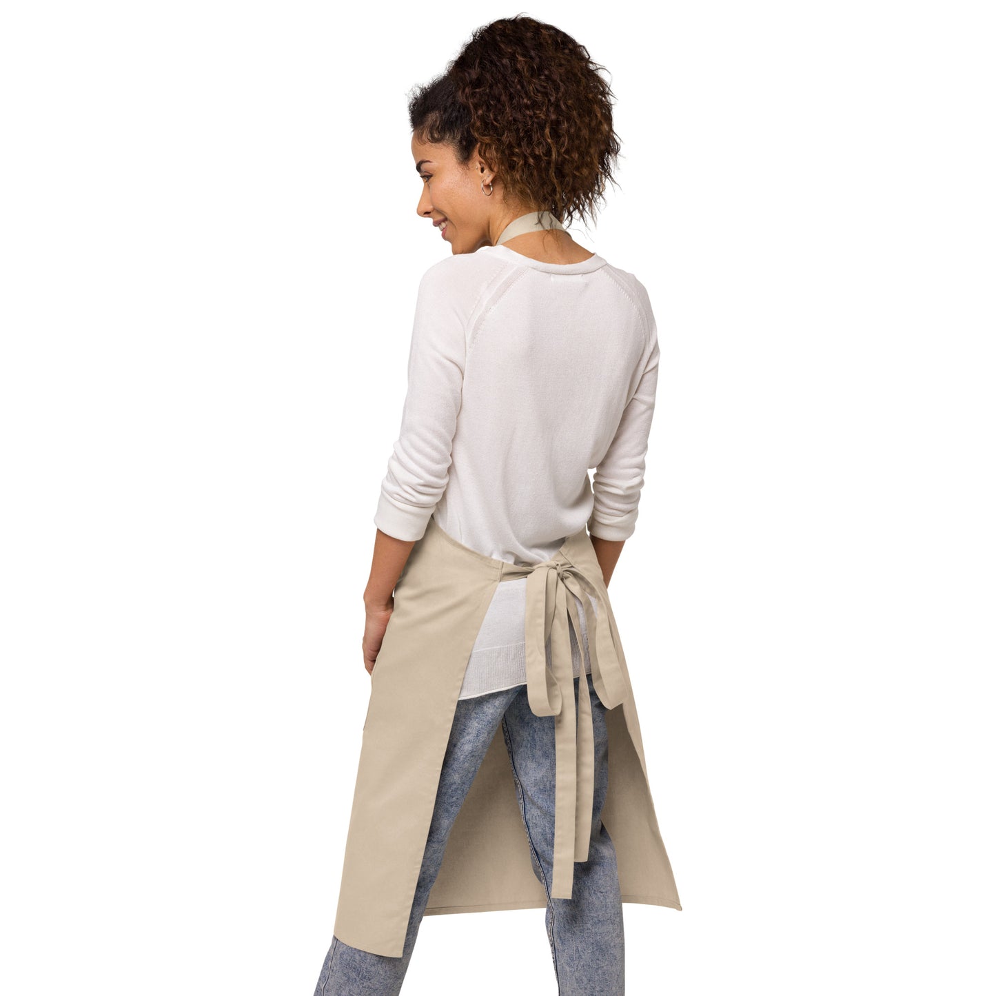 Organic cotton apron, Colorful fish