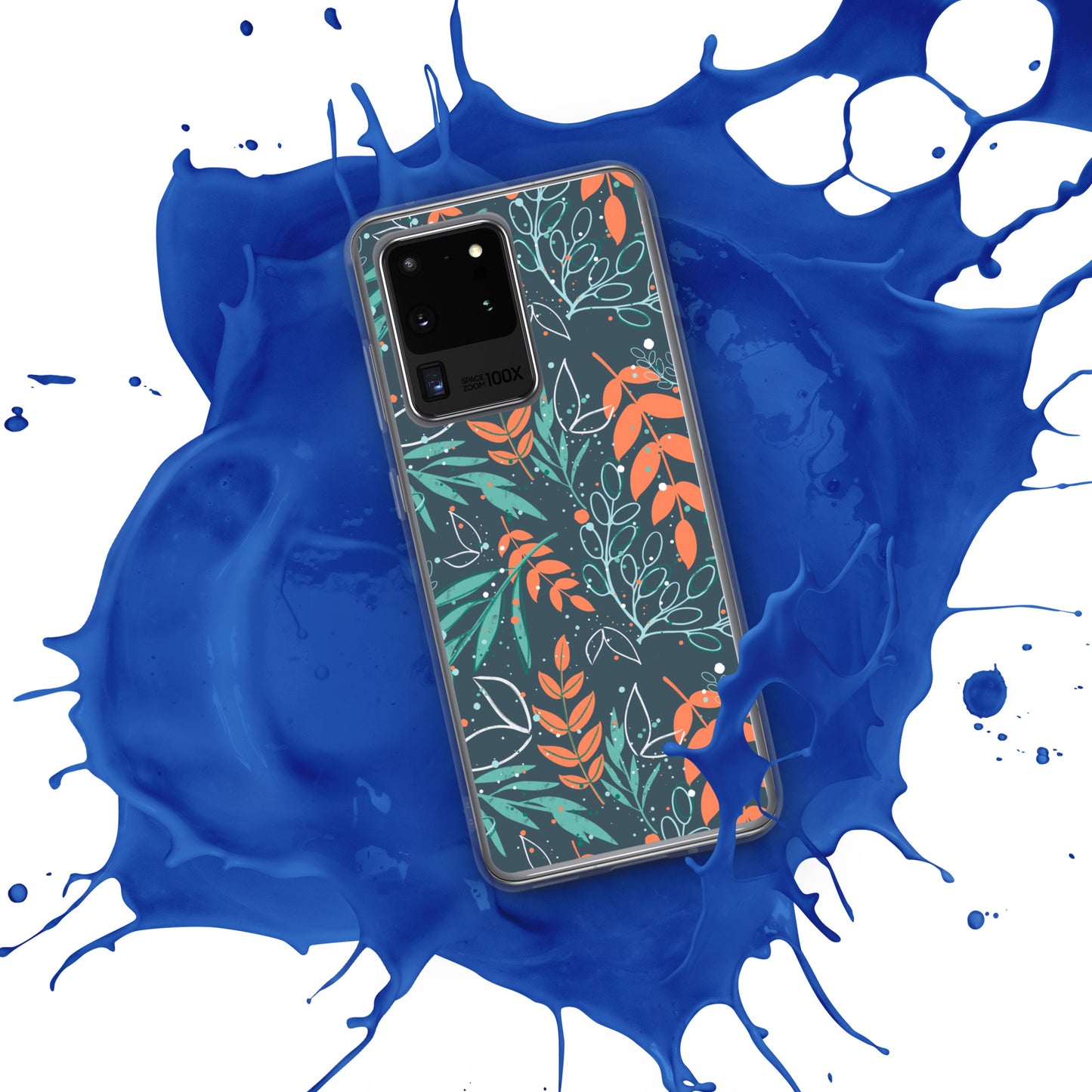 Samsung Case, Leaves blue