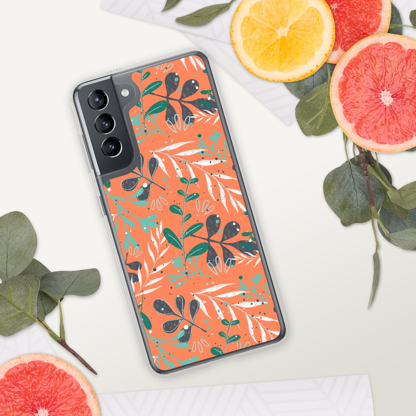 Samsung Case, Leaves orange