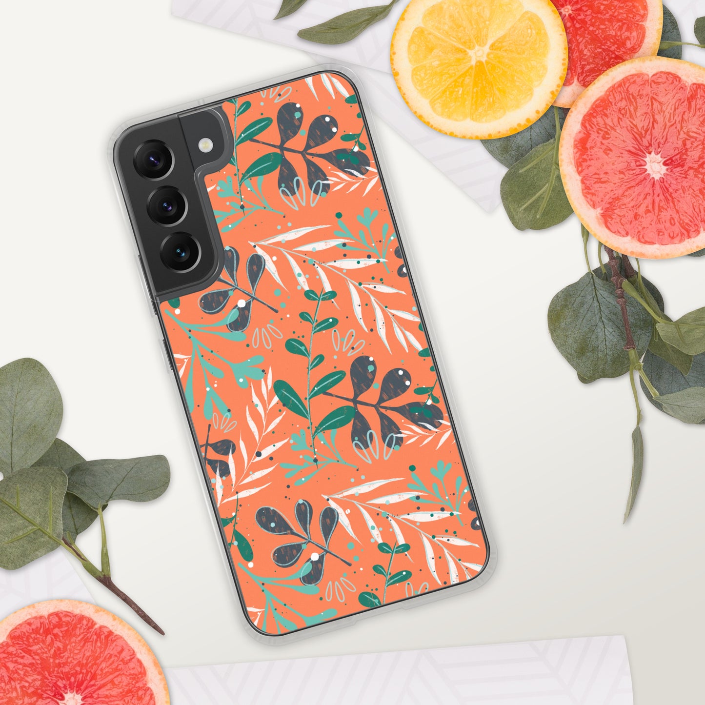 Samsung Case, Leaves orange