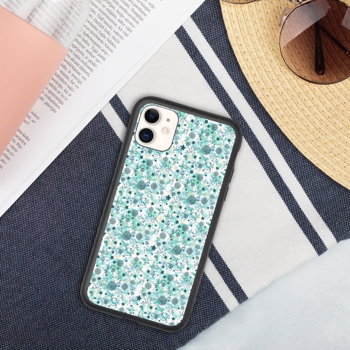 Speckled iPhone case, Little blue florals