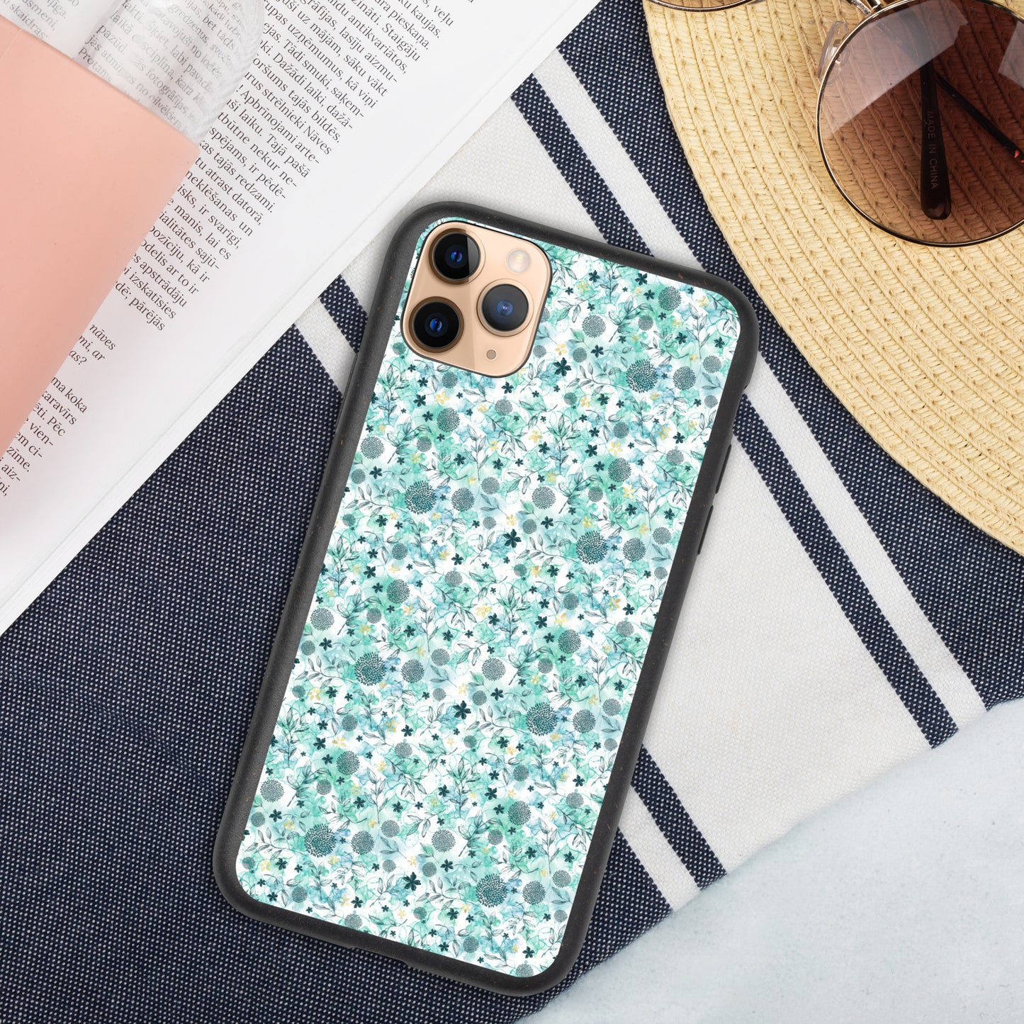 Speckled iPhone case, Little blue florals