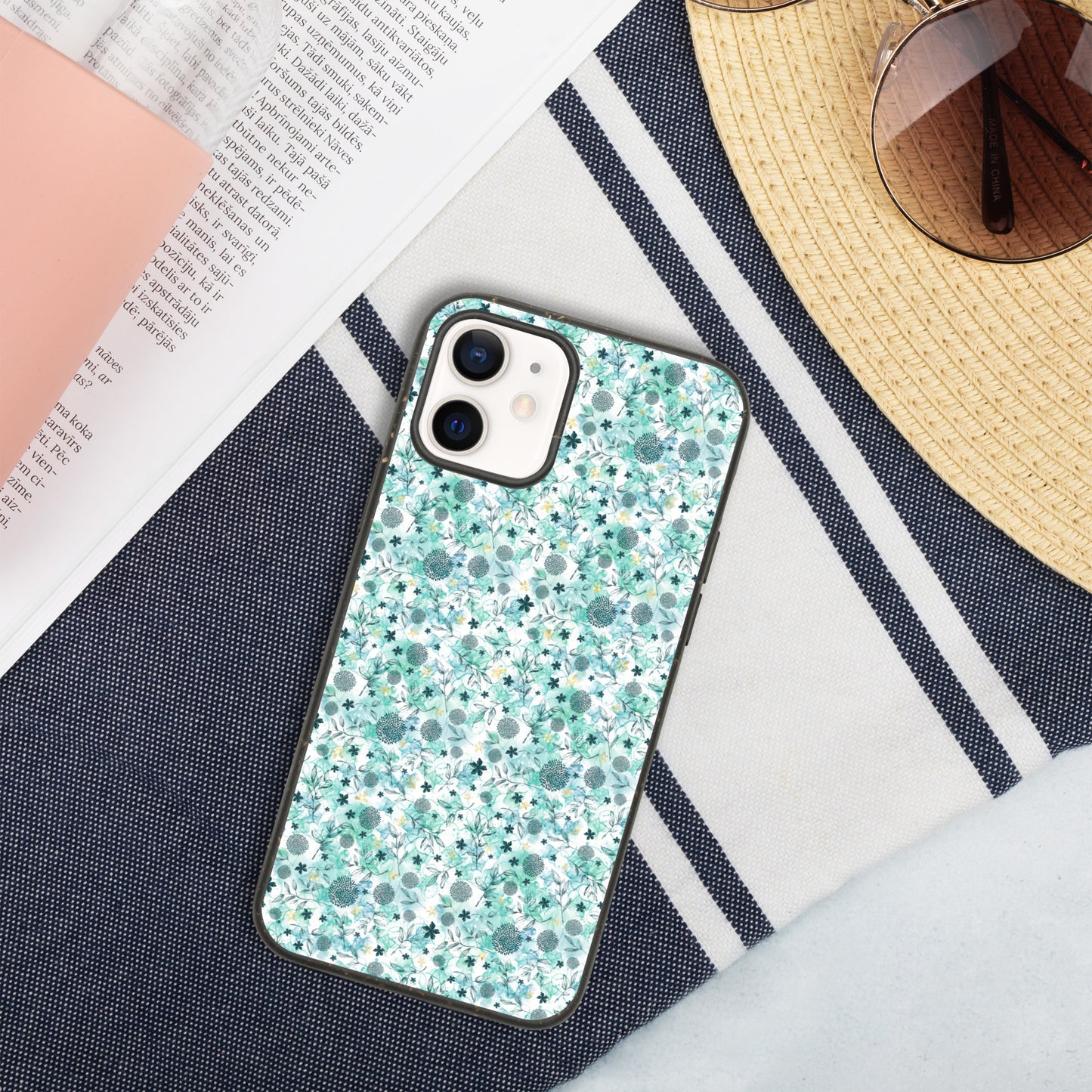 Speckled iPhone case, Little blue florals