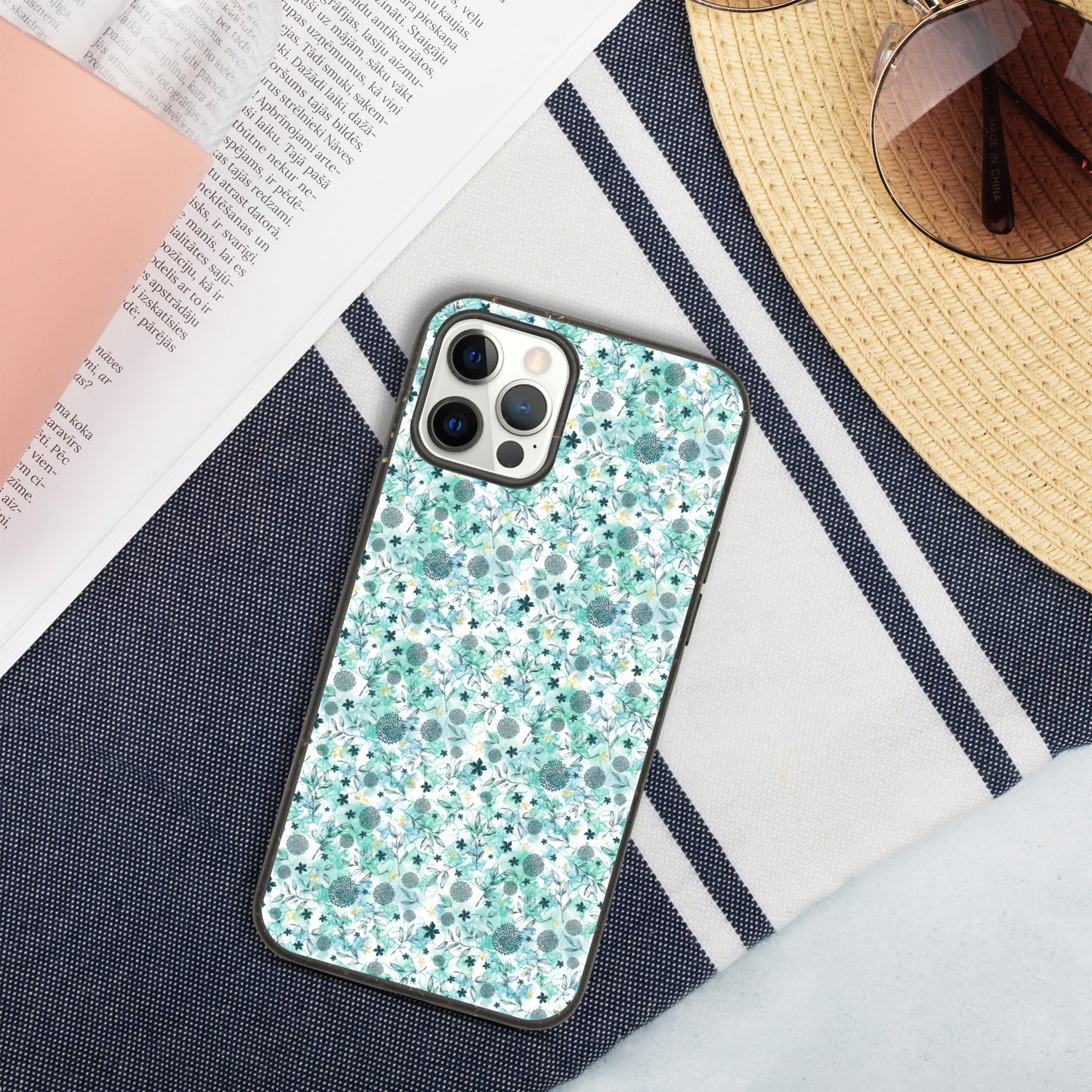 Speckled iPhone case, Little blue florals