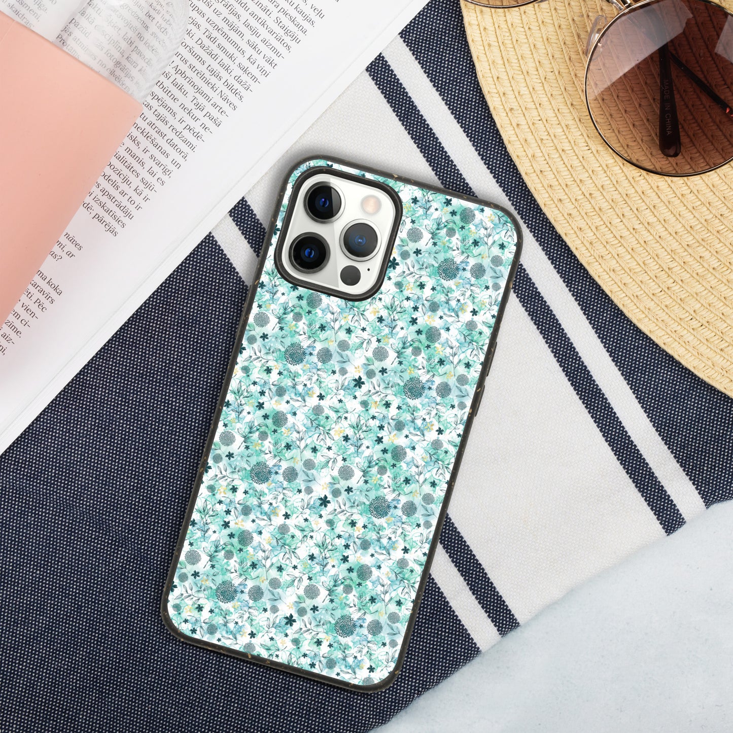 Speckled iPhone case, Little blue florals