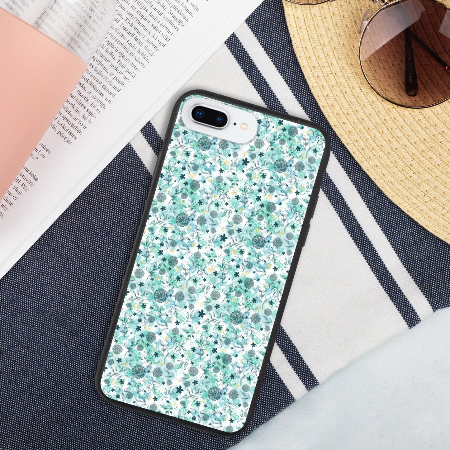 Speckled iPhone case, Little blue florals