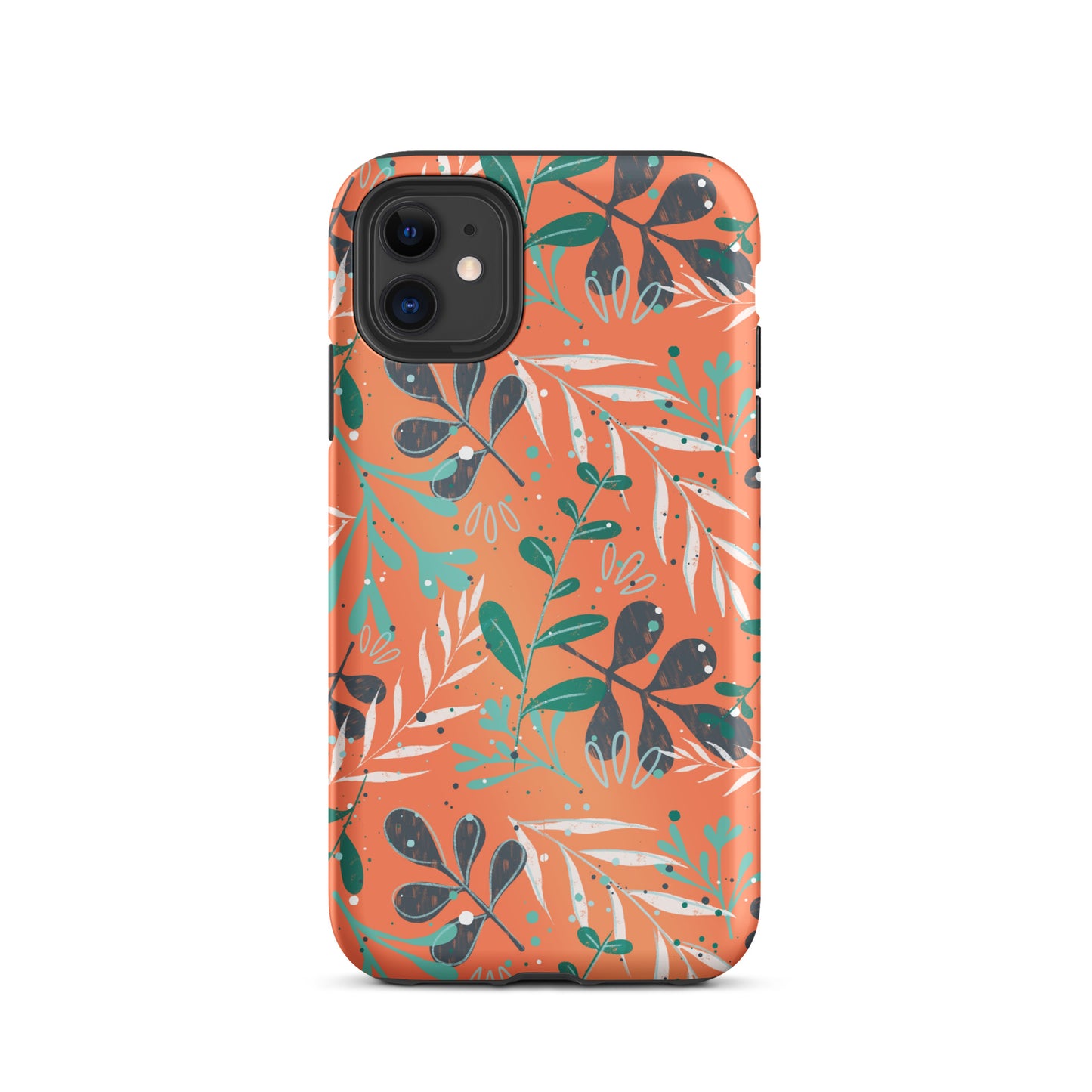 Tough iPhone case, Leaves orange