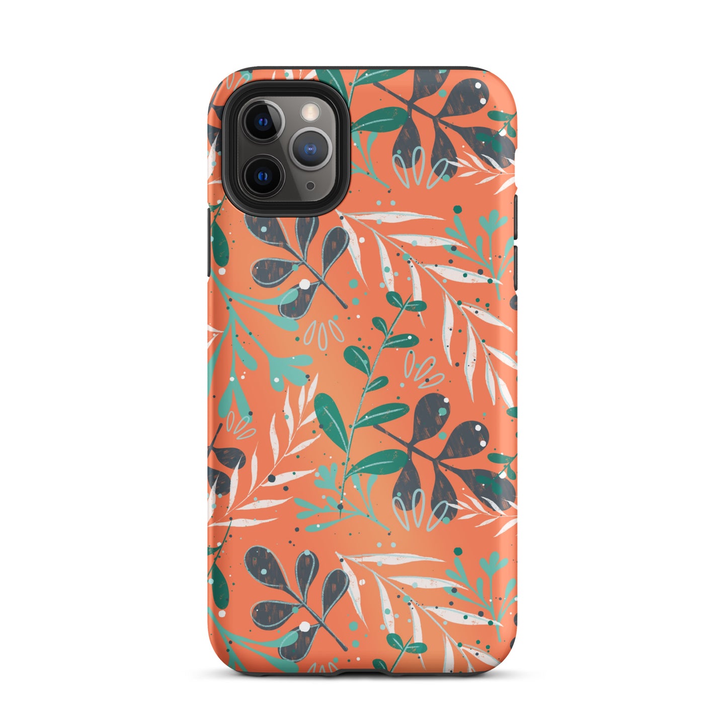 Tough iPhone case, Leaves orange