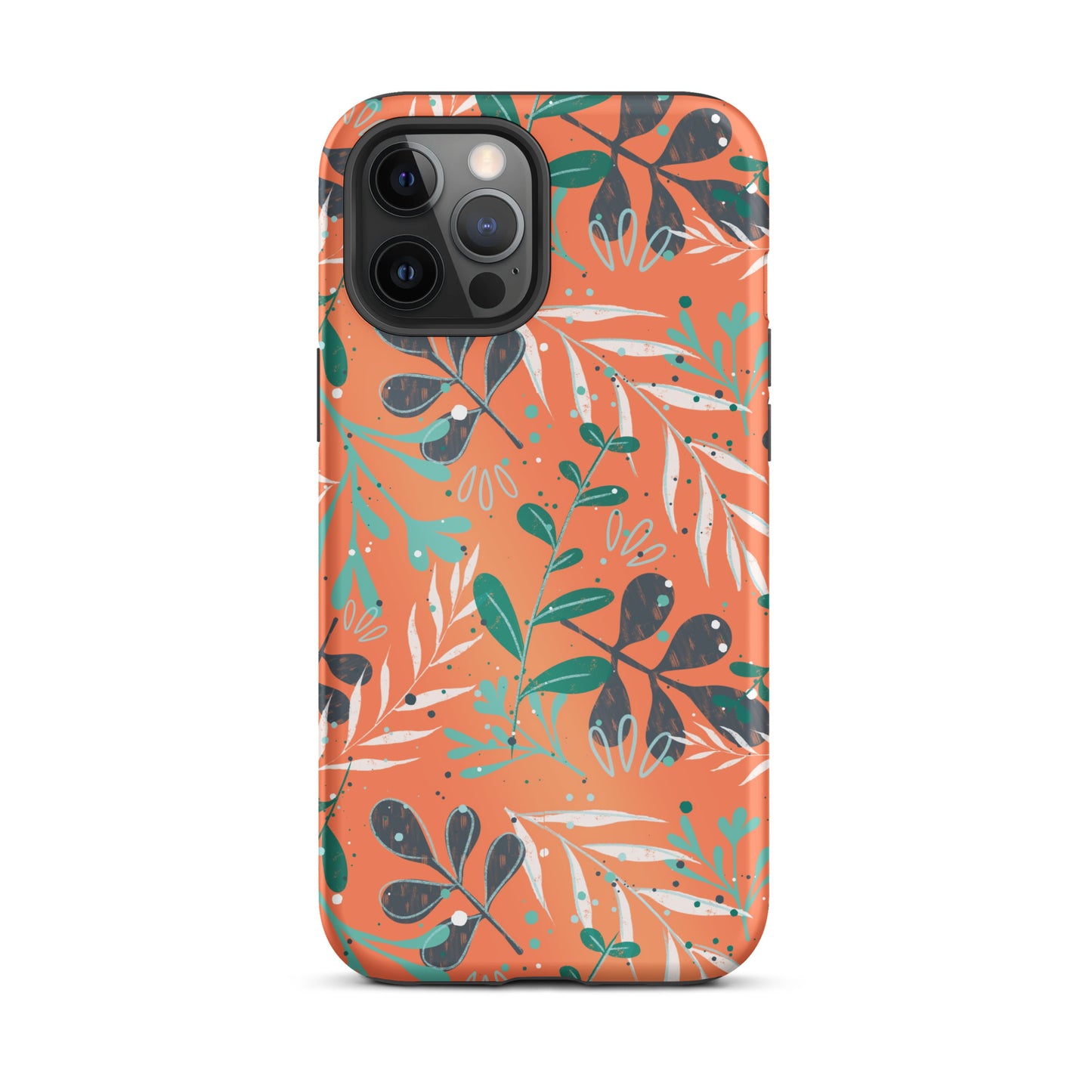 Tough iPhone case, Leaves orange