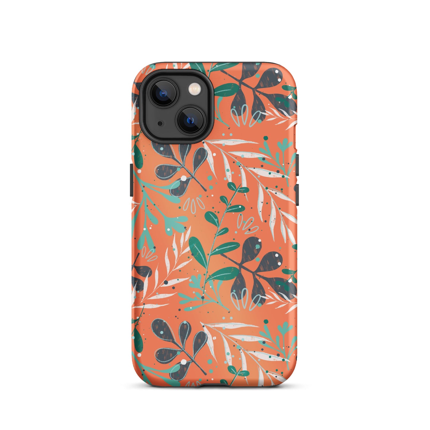 Tough iPhone case, Leaves orange