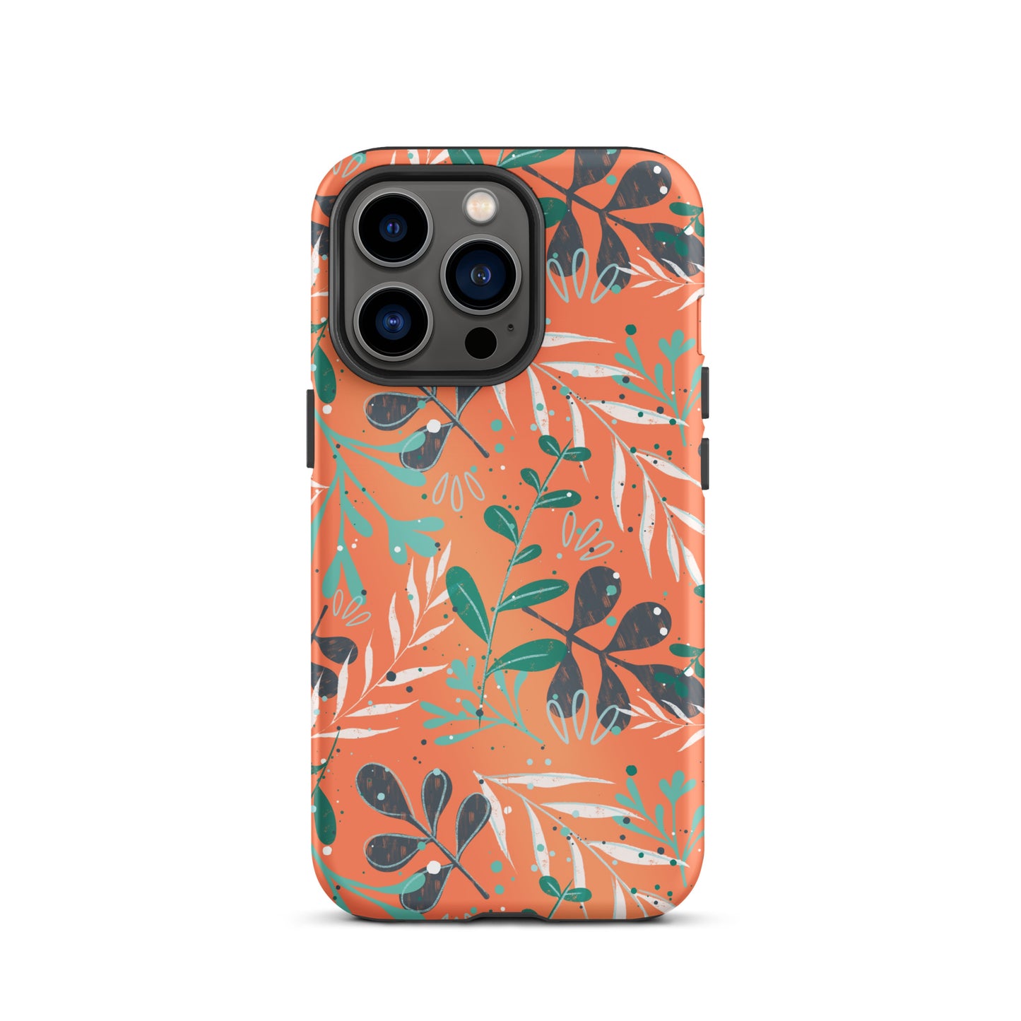 Tough iPhone case, Leaves orange