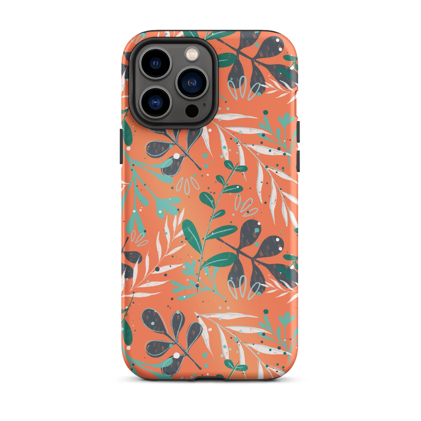 Tough iPhone case, Leaves orange